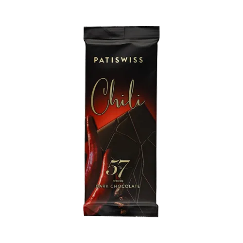 Patiswiss Acı Biber Özlü Bitter Çikolata