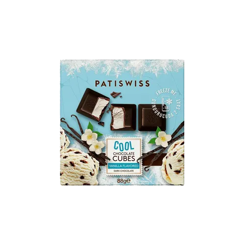 Patiswiss Cool Cubes Vanilyalı Bitter Çikolata