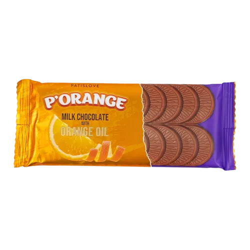 Patiswiss P'orange Portakal Yağlı Sütlü Çikolata