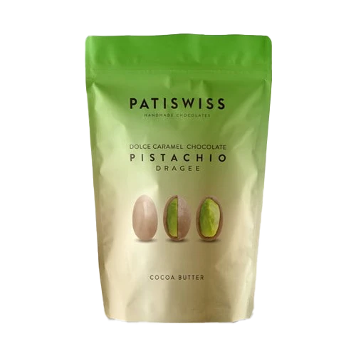 Patiswiss Dolce Karamel Çikolatalı Antep Fıstığı Draje