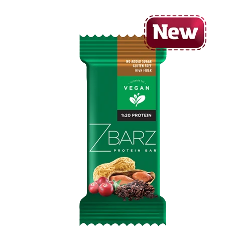 Zbarz Vegan Yer Fıstıklı Proteinli Meyve Barı