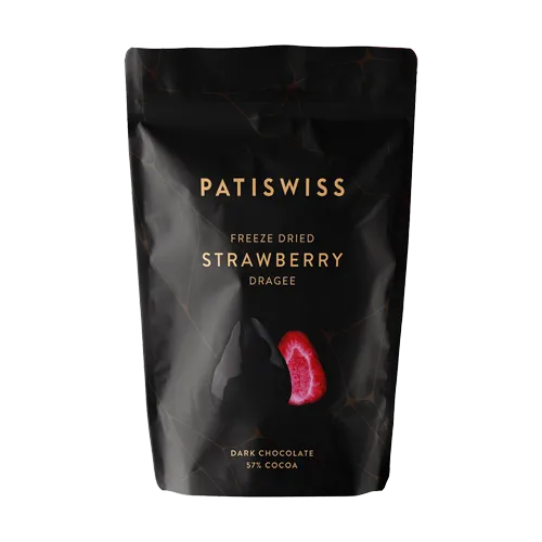 Patiswiss Bitter Çikolata Kaplı Çilek Draje