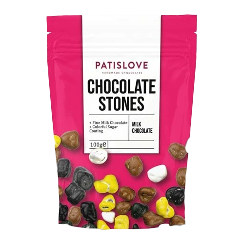 Patislove Renkli Çakıl Taşı Draje 100g